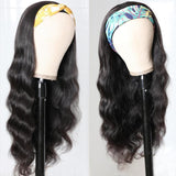 Flash Sale For No Glue & No Sew In Headband Wig 150% Density Straight/ Body Wave Scarf Wigs