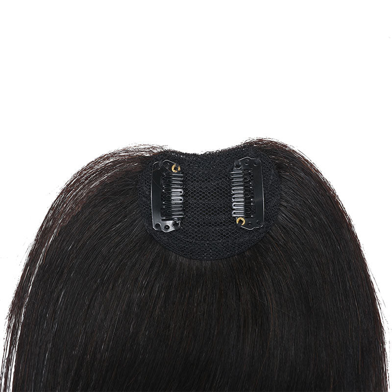 Klaiyi Clip In Bangs Straight Extensions Human Hair