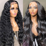 Klaiyi  Pre-Cut Wear & Go Lace Jerry Curly or Body Wave Kinky Edge Wig  Flash Sale