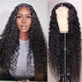 Klaiyi Curly Hair Lace Closure Wig Lace Part Wigs 100% Virgin Hair Realistic Human Hair Wigs