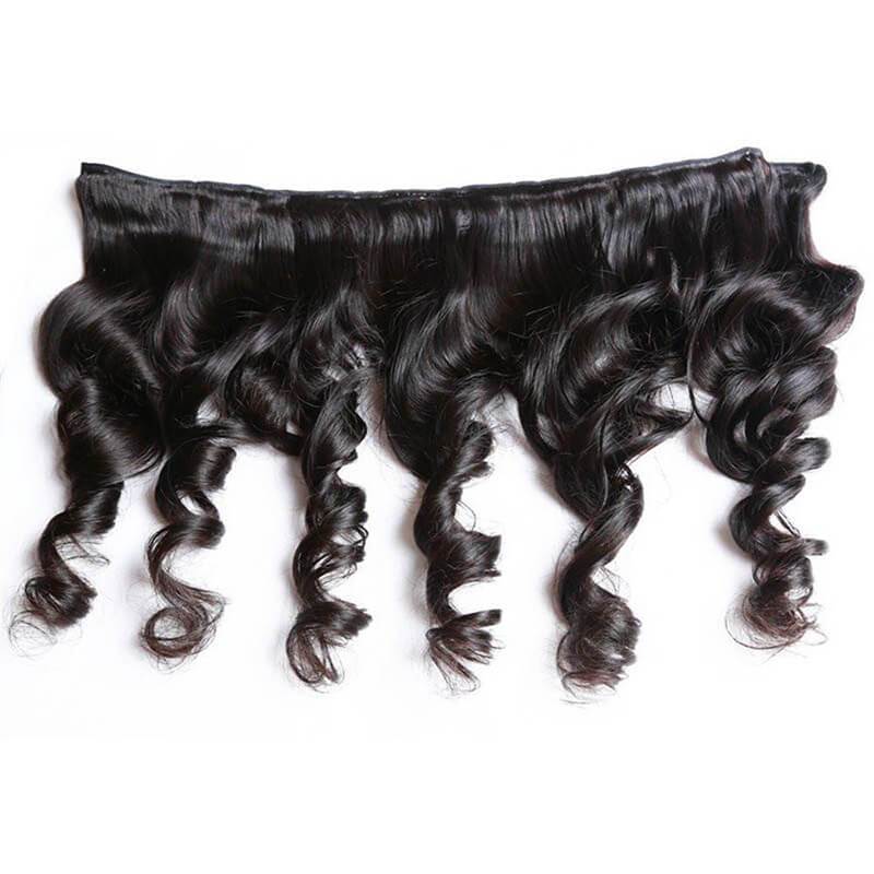 Klaiyi 4 Bundles Malaysian Loose Wave Virgin Hair Weaves