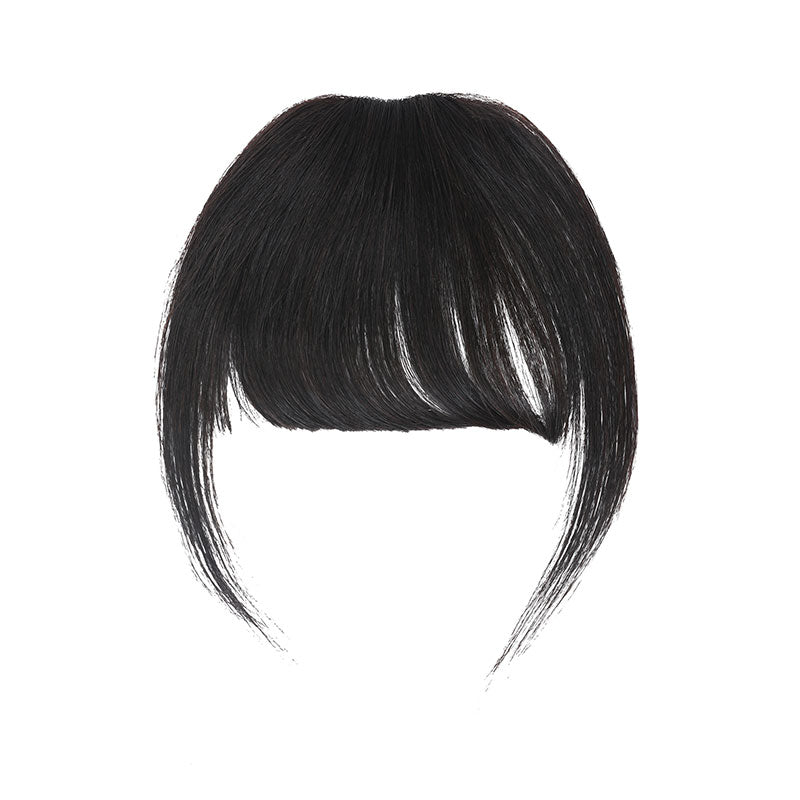 Klaiyi Clip In Bangs Straight Extensions Human Hair