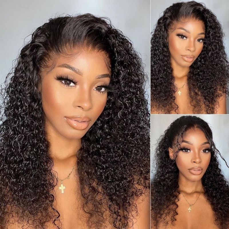 $100 OFF Full $101- Curly 5x5 HD Invisible Lace Closure Wigs PrePlucked