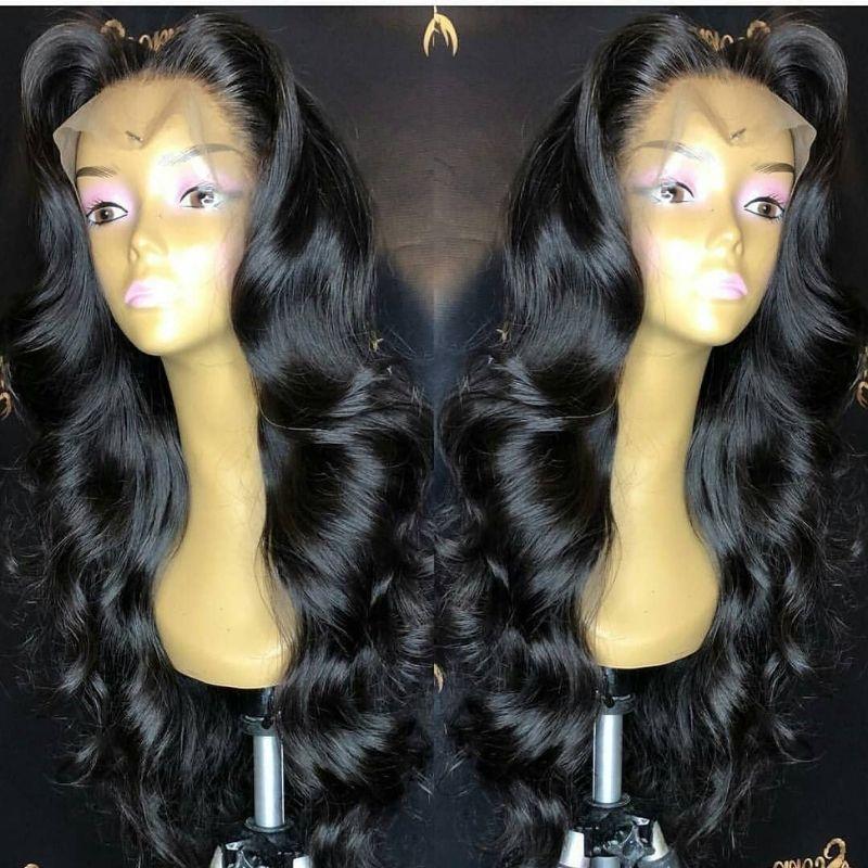 Klaiyi 13x4 HD Invisible Transparent Lace Front Body Wave Human Hair Wigs