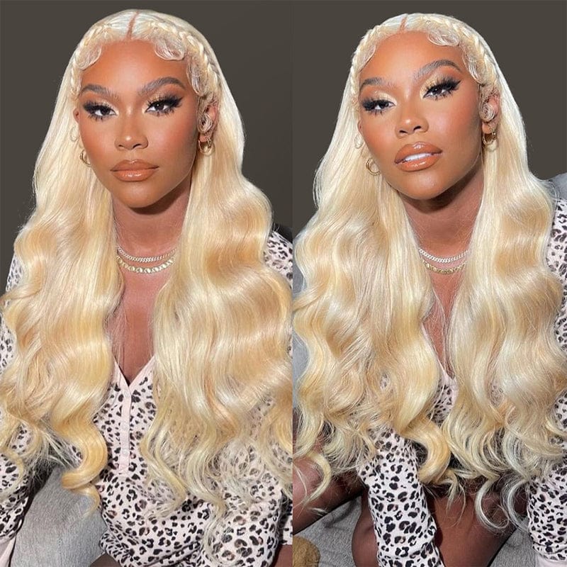 50% OFF | 613 Honey Blonde Body Wave 180% Density Lace Front Wig