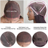 Klaiyi Best Loose Wave 13x4 Lace Front Human Hair Wigs Big Heatless Curls Hairstyle 150% Density
