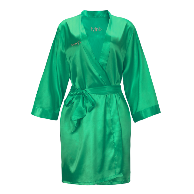 1300 Points | Klaiyi Exclusive Luxurious Silk Robe Sexy Nightwear