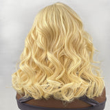 Klaiyi Honey Blonde 613 Bob Wig with Dark Roots Short Bob Wig Loose Wave Human Hair Flash Sale