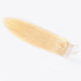 Klaiyi Hair 613 Blonde Straight Hair 4*4 Free Part Lace Closure, 100% Human Hair On Deals
