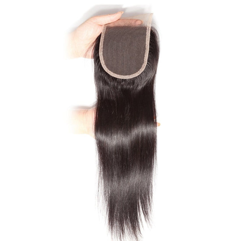 Klaiyi Straight Virgin Hair Lace Closure 100% Human Hair