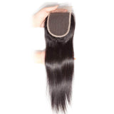 Klaiyi Straight Hair Human Virgin Hair Lace Closure