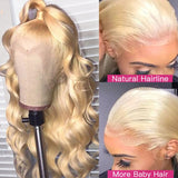 50% OFF | 613 Honey Blonde Body Wave 180% Density Lace Front Wig