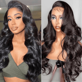 Klaiyi 13x4 HD Invisible Transparent Lace Front Body Wave Human Hair Wigs