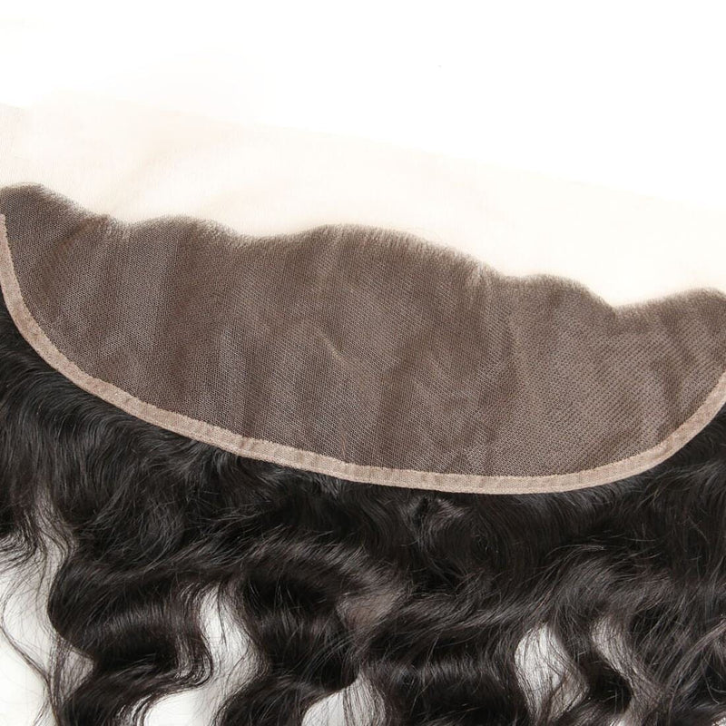 Klaiyi Brazilian Natural Wave Lace Frontal Closure Human Virgin Hair