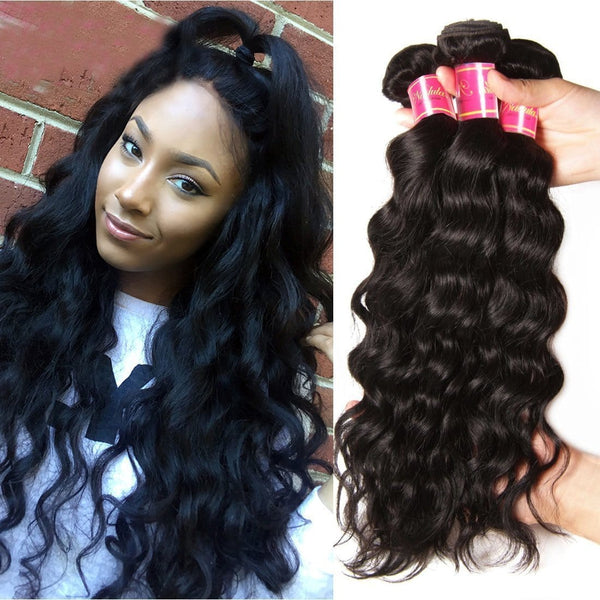 Klaiyi Hair Malaysian Natural Wave 3 Bundles, 100% Virgin Malaysian Hair Weave on Sale