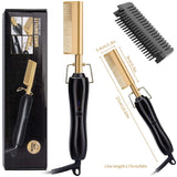 1800 Points | Hot Comb Hair Straightener,2in1 Ceramic Comb