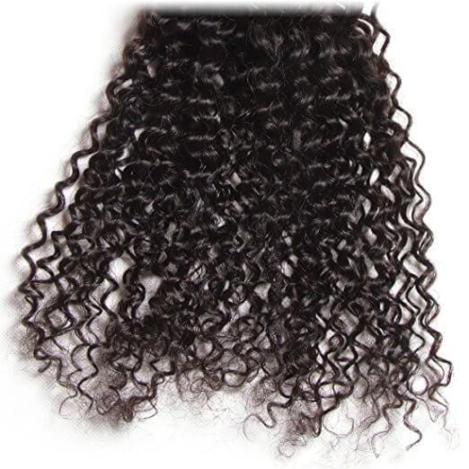 Klaiyi Malaysian Virgin Curly Hair 4 Bundles With 4*4 Closure Human Virgin Hair Extensions