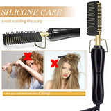 1800 Points | Hot Comb Hair Straightener,2in1 Ceramic Comb