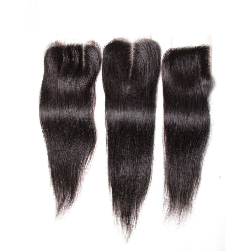 Klaiyi Straight Virgin Hair Lace Closure 100% Human Hair