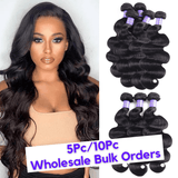 Flash Sale for Human Hair Bundles Wholesale Order: 5Pcs/ 10Pcs Bottom Factory Price!