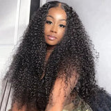 Extra 50% Off Code HALF50 | Klaiyi 4c Kinky Curly 13x4 Lace Front Virgin Human Hair