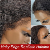 Klaiyi Best Loose Wave 13x4 Lace Front Human Hair Wigs Big Heatless Curls Hairstyle 180% Density