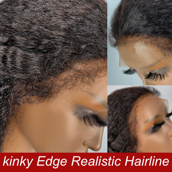 Klaiyi Best Loose Wave 13x4 Lace Front Human Hair Wigs Big Heatless Curls Hairstyle 150% Density