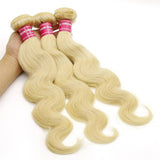 Klaiyi Malaysian Body Wave Blonde Hair Weaves 613 Color 3 Bundles 100% Human Hair