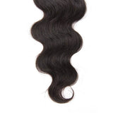 Klaiyi Peruvian Body Wave Lace Closure Human Virgin Hair Natural Color