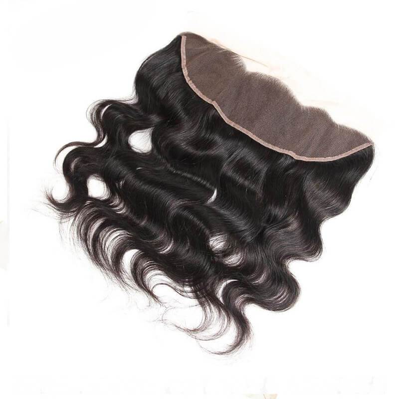 Klaiyi Body Wave Lace Frontal Closure Deals, 13*4 Ear to Ear, Free Part, 100% Virgin Human Hair