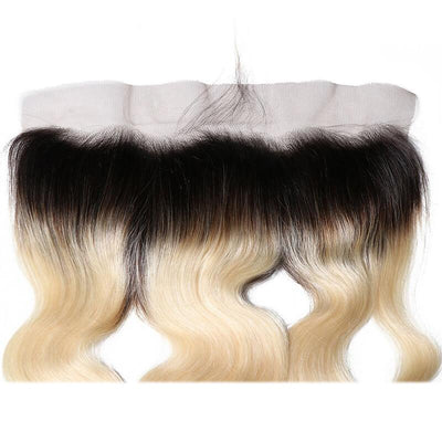 Klaiyi 1B/613 T color 13*4 Body Wave Lace Frontal Closure on Deals