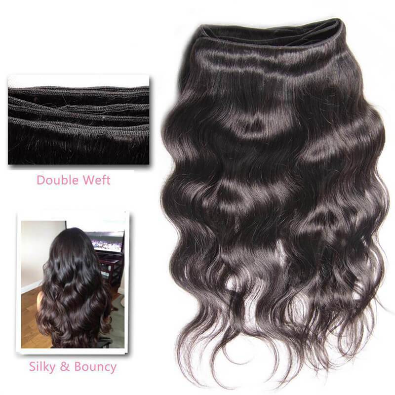 Klaiyi Hair 4 Bundles Body Wave 100% Virgin Human Hair Bundles Deal