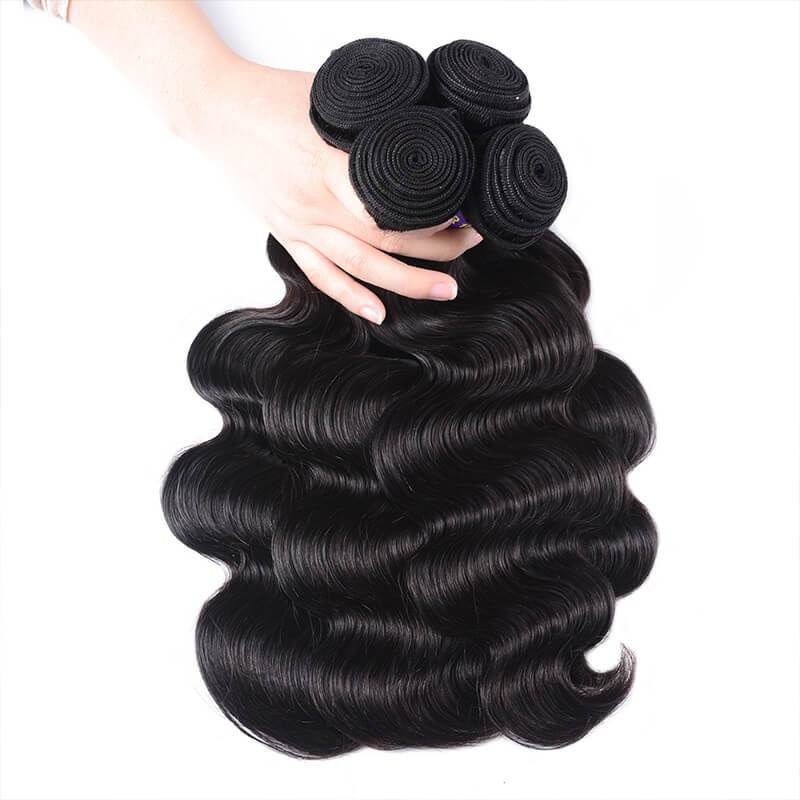 Klaiyi Remy Hair Brazilian Body Wave Virgin Human Hair Weaving 3 Bundles/Pack Youth Series