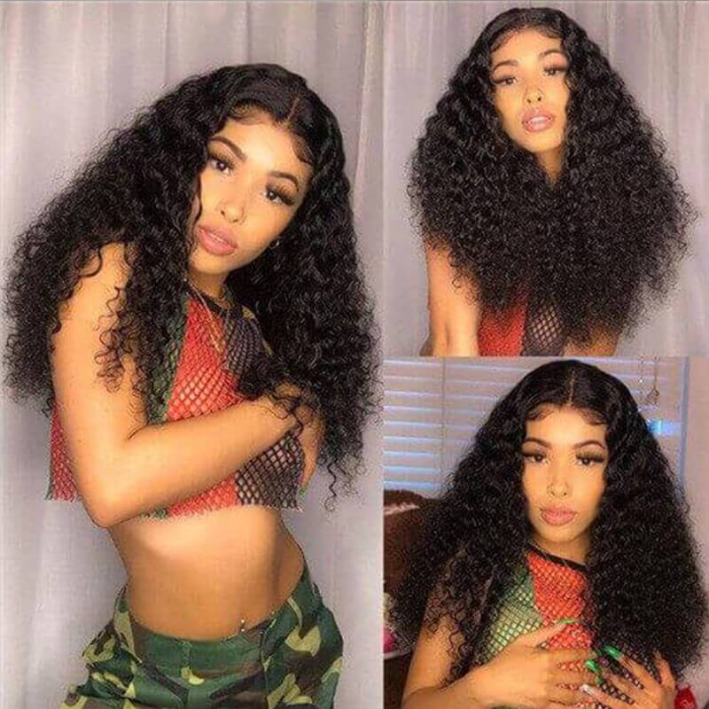 Klaiyi Remy Hair Brazilian 4 Bundles Curly Hair Weaves With Closure Youth Series