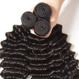 Indian Deep Wave 3 Bundles with 4*4 Lace Closure Deals-Klaiyi Hair