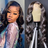 Klaiyi 13x4 HD Invisible Transparent Lace Front Body Wave Human Hair Wigs
