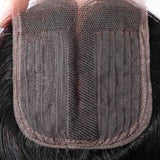 Klaiyi Body Wave Virgin Hair Middle part with 4x4 T Part Lace Closure Best Virgin Human Hair