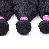 Klaiyi 3 Bundles Kinky Straight Human Hair Weft Deals on Sale 100% Human Bundles Flash Sale
