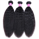 Klaiyi 3 Bundles Kinky Straight Human Hair Weft Deals on Sale 100% Human Bundles Flash Sale