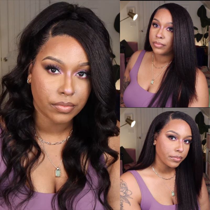 Klaiyi  70% OFF  Flash Sale Yaki Straight 13x4 Lace Front Wig