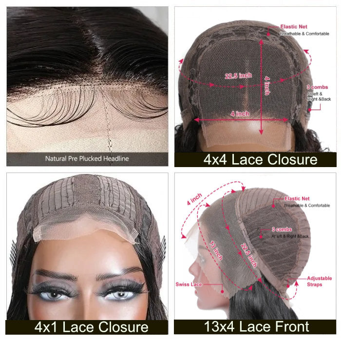 Extra 50% Off Code HALF50  | Klaiyi Natural Kinky Straight Lace Front Wigs with kinky edge