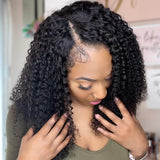 Clearance | 4c Kinky Curly V Part Wigs Meets Real Scalp No Leave Out Flash Sale