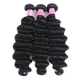 Klaiyi Virgin Human Hair Bundles Loose Deep Wave 3 Bundles Deals Hair Weave Extensions