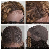 Highlight Bouncy Jreey Curly Lace Part Wigs Flash Sale