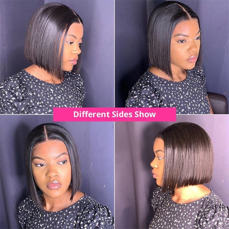 Klaiyi Short Straight Bob V Part Wigs Meets Real Scalp No Leave Out Beginner Friendly Easy Wear