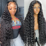 Klaiyi 200% Density Jerry Curl 5x5 HD Lace Closure Glueless Wigs for Women Flash Sale