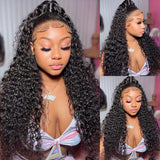 Klaiyi 200% Density Jerry Curl 5x5 HD Lace Closure Glueless Wigs for Women Flash Sale