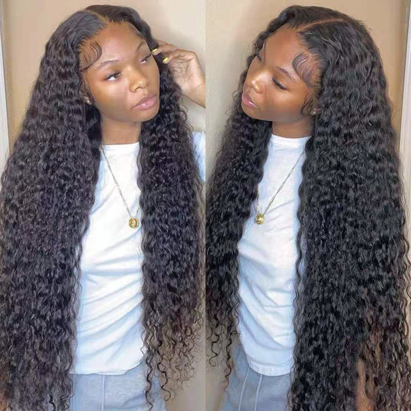 Klaiyi 200% Density Jerry Curl 5x5 HD Lace Closure Glueless Wigs for Women Flash Sale