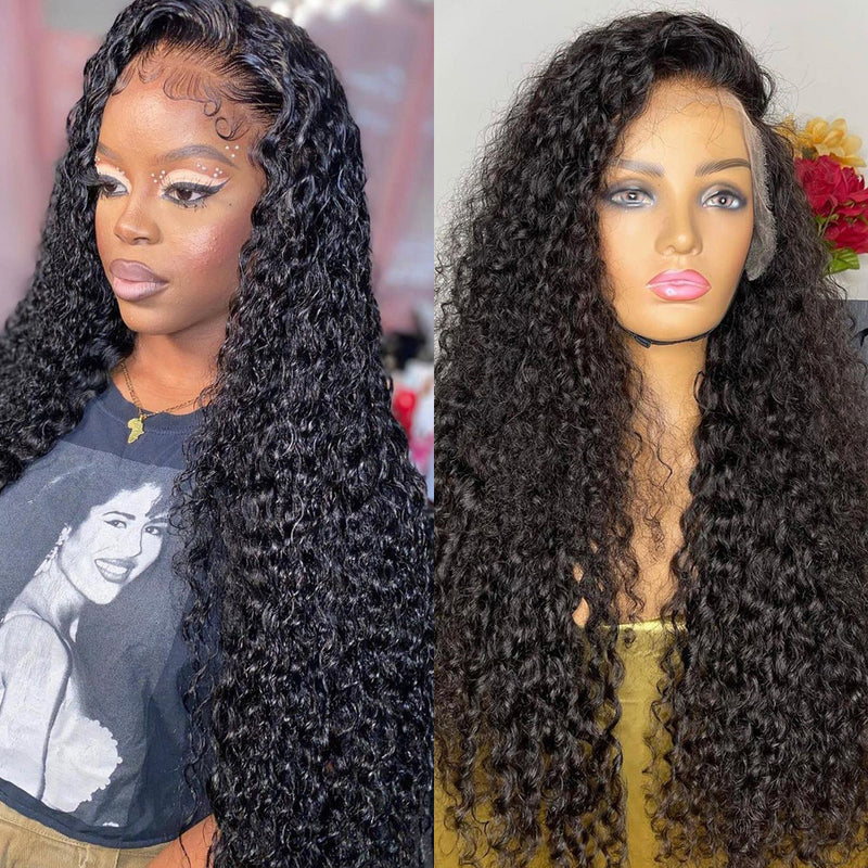 Klaiyi 250% Density Curly 13x4 HD Lace Front Wig Glueless for Women Flash Sale