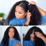 Products Klaiyi 250% Density Deep Wave V Part Wigs No Leave Out Upart Wigs Meet Real Scalp Klaiyi Human Hair Flash Sale